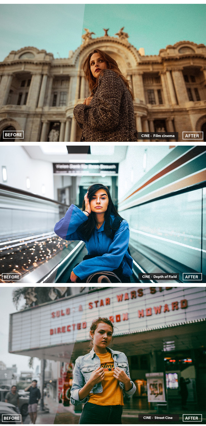Cinematic PS LR Presets Collection
