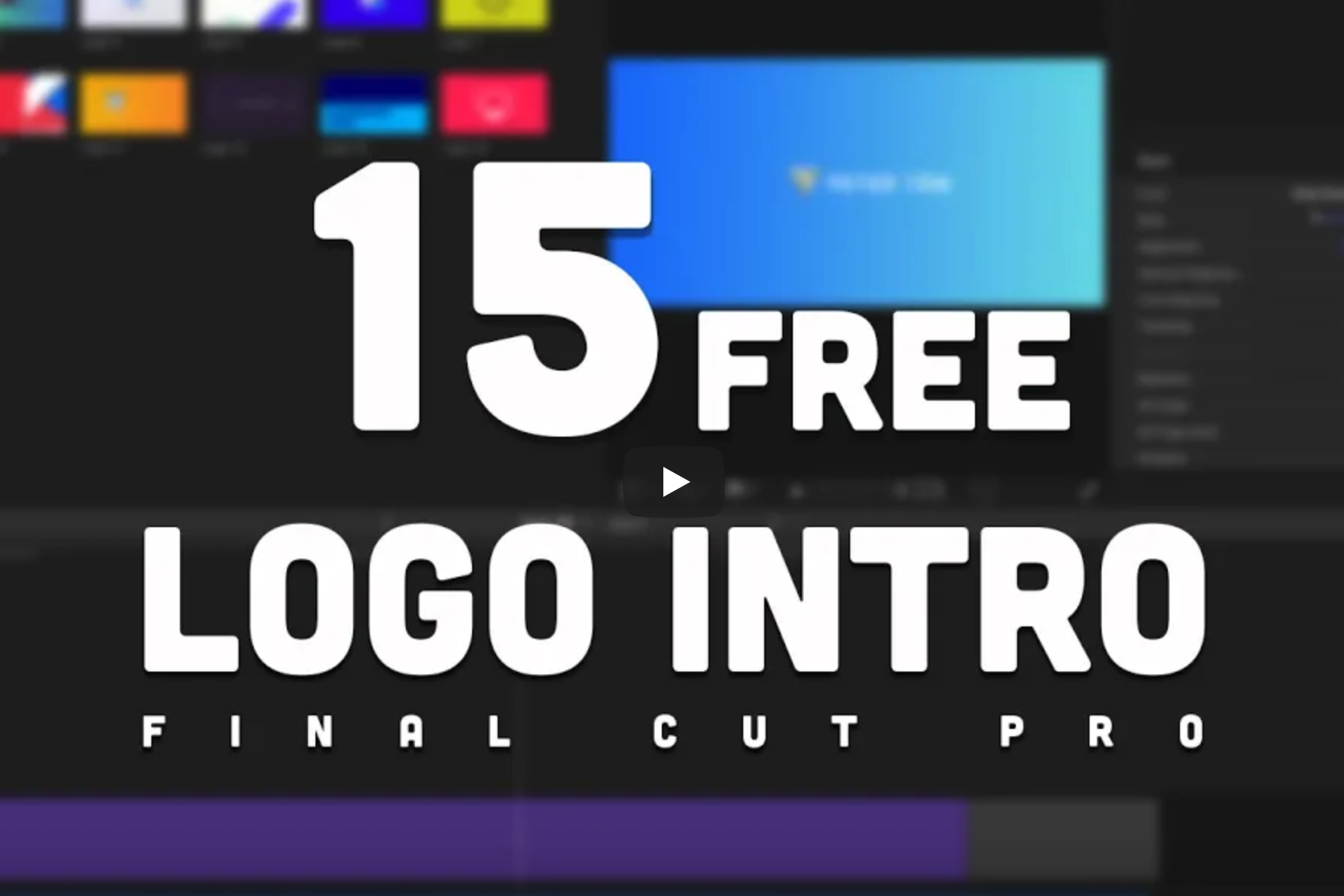 15 Intro LOGO Miễn Phí Cho Final Cut Pro X - Maclife - Everything ...